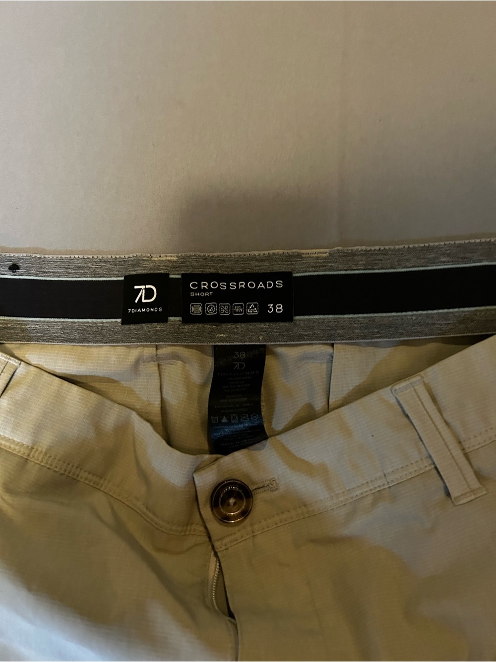 7 Diamonds Crossroads Short Men’s Chinos in Khaki